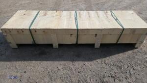 10ft x 20ft metal shed c/w door (dark grey) (unused) - 7