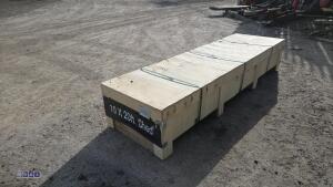 10ft x 20ft metal shed c/w door (dark grey) (unused) - 6