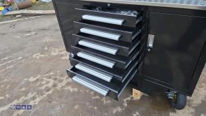 4.5ft 7-drawer 2-cabinet workbench (unused) - 14