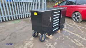 4.5ft 7-drawer 2-cabinet workbench (unused) - 2