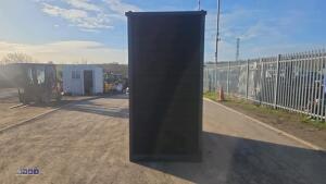 Composite double toilet block (dark brown) - 4