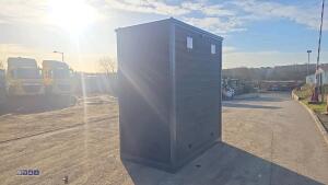 Composite double toilet block (dark brown) - 5