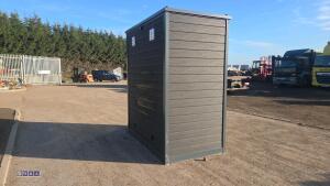Composite double toilet block (dark brown) - 7