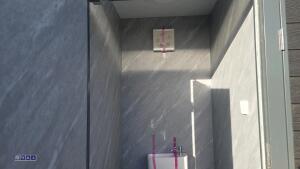 Composite double toilet block (dark brown) - 10