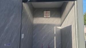 Composite double toilet block (dark brown) - 12