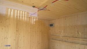 10ft x 7ft 6-person steam sauna c/w outside shower, bluetooth connection, LED lights, composite finish - 5