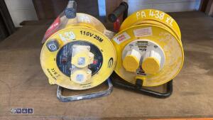 2 x 110v cable reels - 2