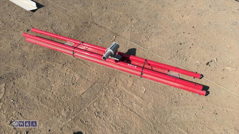 Bullnose extendable manual concrete float c/w 3 x handles (unused)
