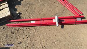 Bullnose extendable manual concrete float c/w 3 x handles (unused)