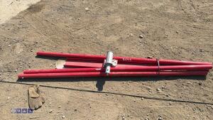 Bullnose extendable manual concrete float c/w 3 x handles (unused)