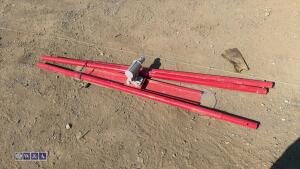 Bullnose extendable manual concrete float c/w 3 x handles (unused) - 3