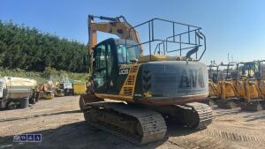 2013 JCB JS130LC steel tracked excavator (s/n 2133872) c/w boxing ring, bucket & Q/hitch - 2