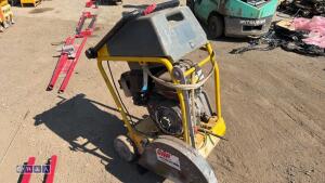 WACKER NEUSON petrol road saw c/w dust suppression bottle (328225?)