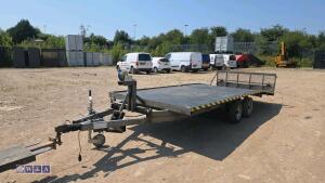 INDESPENSION 2.6t twin axle tilt-bed trailer (s/n 687314)