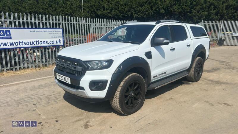 2020 FORD RANGER WILDTRAK ECOBLUE4 Bi-Turbo automatic pick-up c/w bodykit truckman top, General Grabber A/T tyres, F/R parking sensors (YS20 NLU)(MoT 6th July 2027)(V5, MoT & some history in office)