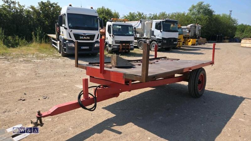 3t single axle farm tipping trailer