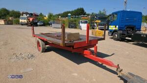 3t single axle farm tipping trailer - 7