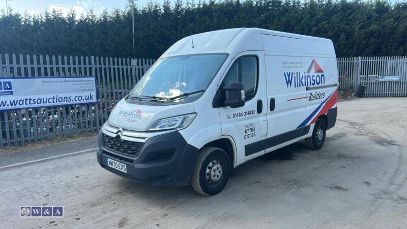 2020 CITROEN RELAY 35 L2H2 ENTERPRISE BHDI S/S EURO6 6-speed manual diesel van (MW70 EXS)(MoT 30th December 2026)(V5 in office)