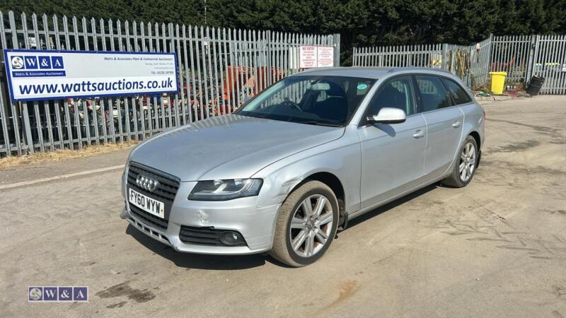 2010 AUDI A4 AVANT SE TDI automatic diesel estate car (FY60 WYW)(MoT 22nd August 2026)(V5, spare key, folder of history, service book & remote in office)
