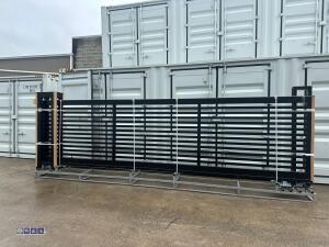 XPF20H 18ft 240v, 550w electric sliding gate c/w controls (Horizontal bars) (unused) - 13
