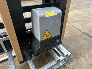 XPF20H 18ft 240v, 550w electric sliding gate c/w controls (Horizontal bars) (unused) - 14