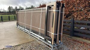 PD20MS 20ft Composite 240v, 550w electric sliding gate c/w controls (unused) - 6