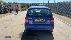 2007 KIA PICANTO GS 5-door 5-speed manual 1.0l petrol hatchback car (YY57 HWZ (MoT 23rd November 2026)(V5 MoT, some history & manuals in office) - 4
