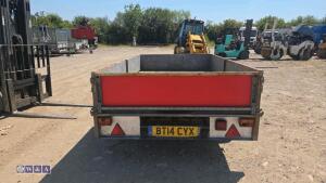 IFOR WILLIAMS 2.6t twin axle 10 x 5 dropside trailer (30734) - 4