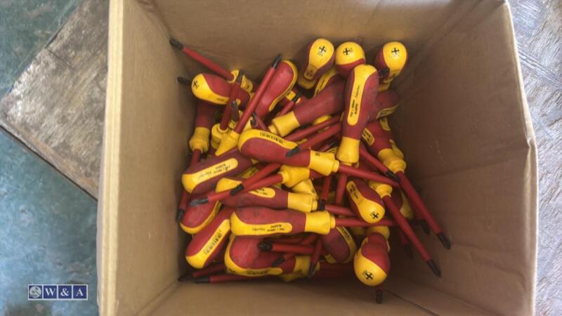 Box of electrical screwdrivers