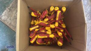 Box of electrical screwdrivers