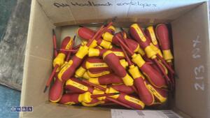Box of electrical screwdrivers