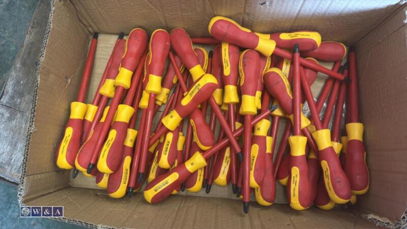 Box of electrical screwdrivers