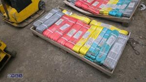 Tray of 22pcs webbing slings (unused)
