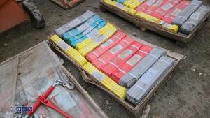 Tray of 22pcs webbing slings (unused) - 2