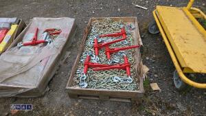 Tray of chains & ratchet tighteners (unused) - 3