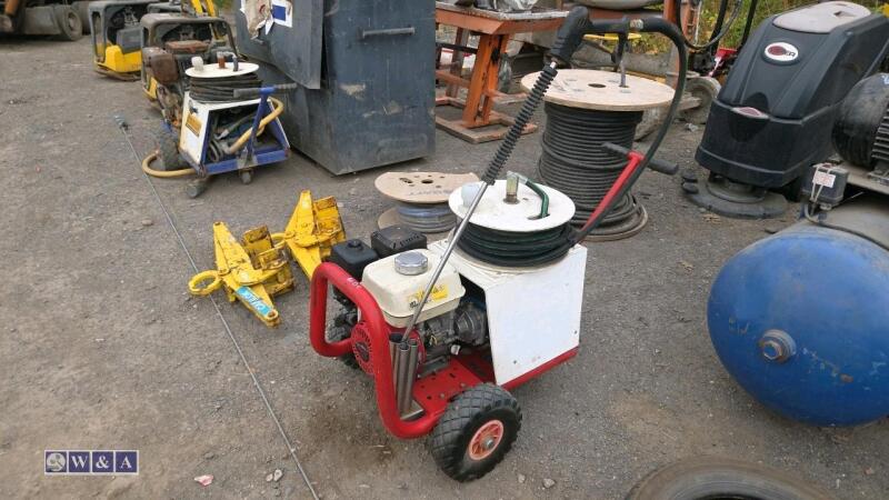 BRENDON petrol driven jet wash c/w hose & lance