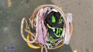 Tub of safety harnesses