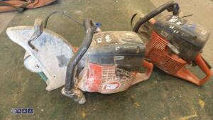 2 x HUSQVARNA petrol stone saws - 2
