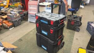 ERBAUER 3-stack tool box c/w wheels
