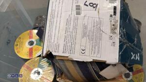 Box of cutting discs & nail gun nails - 2