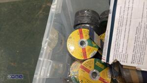 Box of cutting discs & nail gun nails - 3