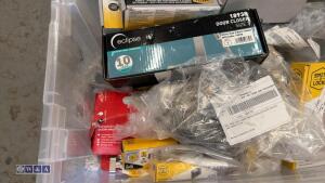 Box of ironmongery hinges, handles, locks - 2