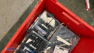 Box of tools, hammer, chisels, sockets - 2