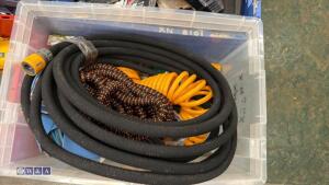 Box of garden hoses