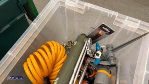 Box of sprinklers, hoses, coupling nozzles - 3