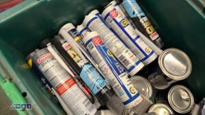 Box of sealants, paints, brushes (box not included) - 3