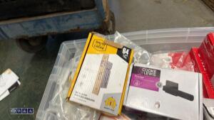Box of ironmongery hinges, handles, locks - 2