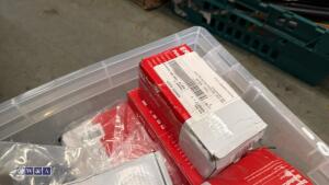 Box of ironmongery hinges, handles, locks - 4