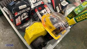 Box of safety equipment, ear defenders, visors - 3