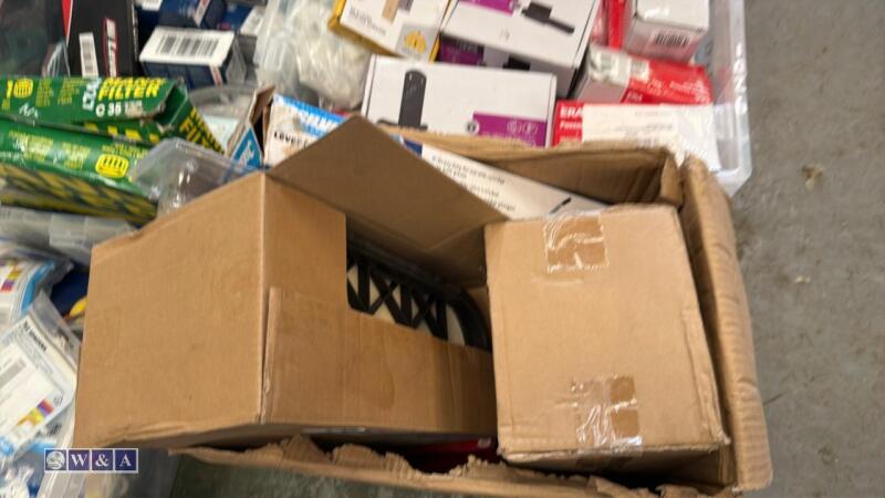 Box of miscellaneous tools, filters